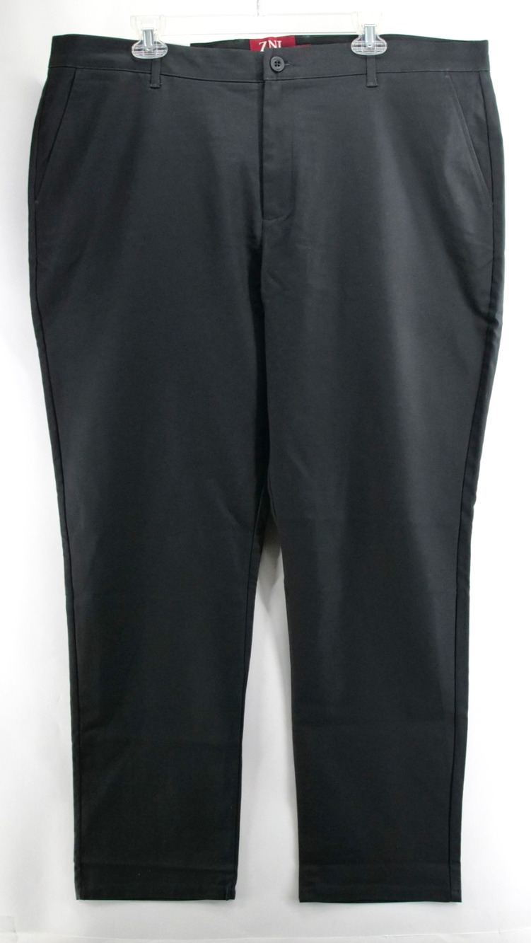 NWT ZNL Zanella Bevino Italy Mens 42x30 Dress Pants Black Casual Work